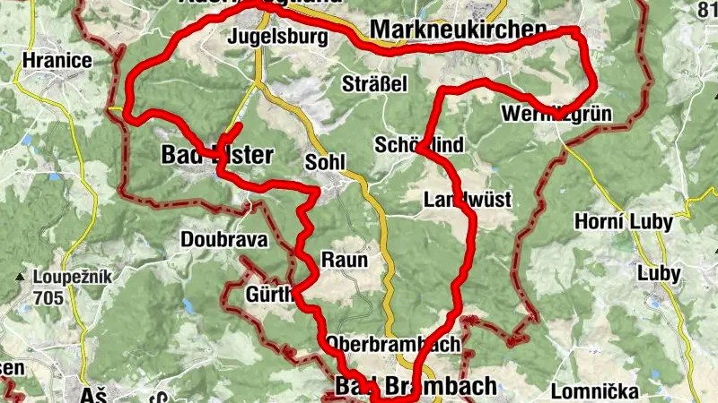 Graveltour - Musikantenradweg Südrunde (ab Bad Elster)