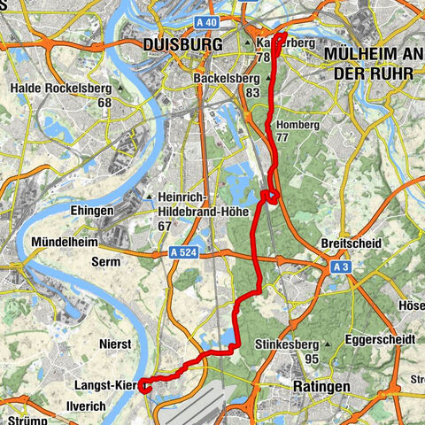 Vom Rhein zur Ruhr von Kaiserswerth nach Mülheim #LL2ROM N010
