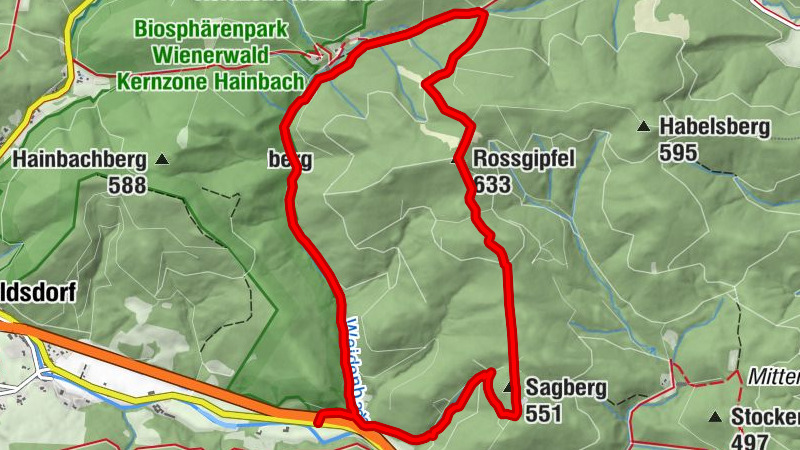 Rossgipfel - Weidenbach