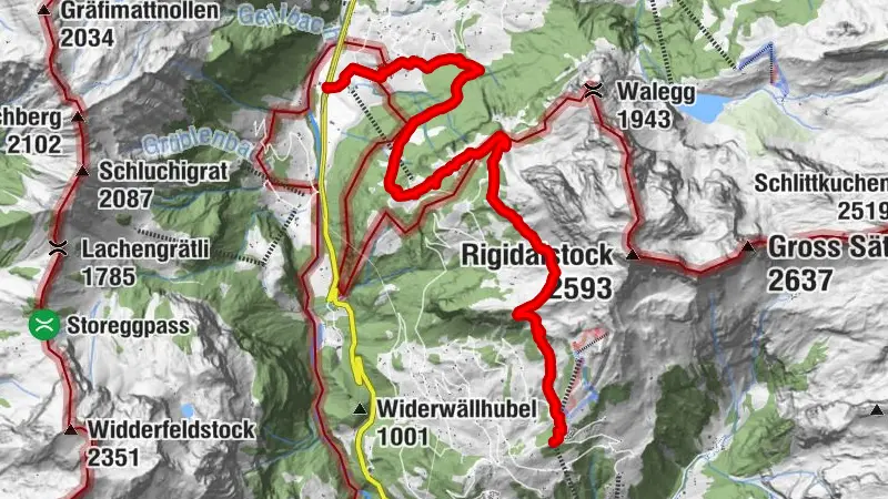 Abgekürzer Walenpfad und Benediktusweg