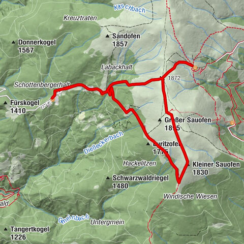 Saualpenrücken – Speikkogel, Großer und Kleiner Sauofen