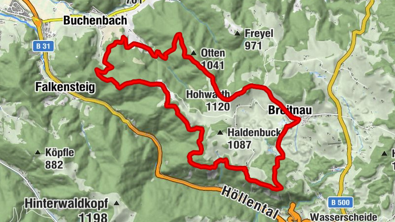 Breitnau - Eine anspruchsvolle Ganztagestour