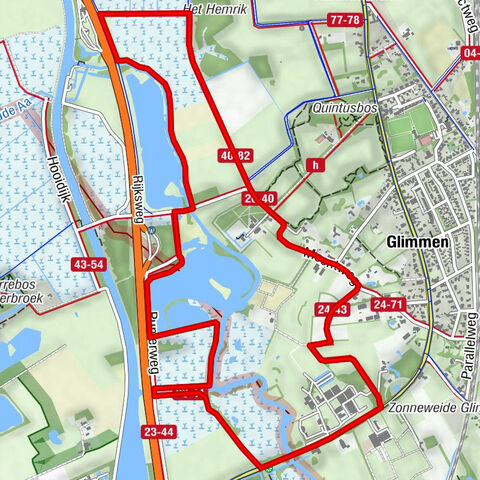 7,4 km - Glimmen