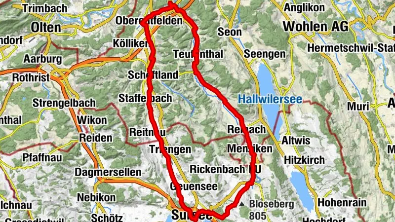 Natur-Tour: Sursee-Suhr-Sursee