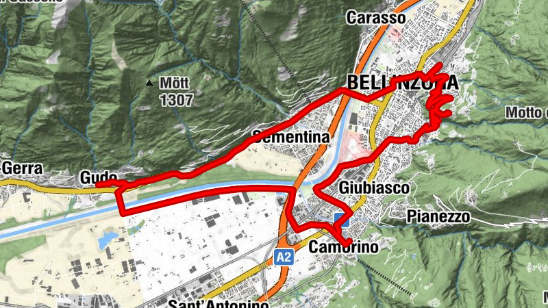 Städtisch–landschaftliche Rundroute