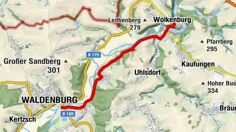 Lutherweg Sachsen von Wolkenburg nach Waldenburg