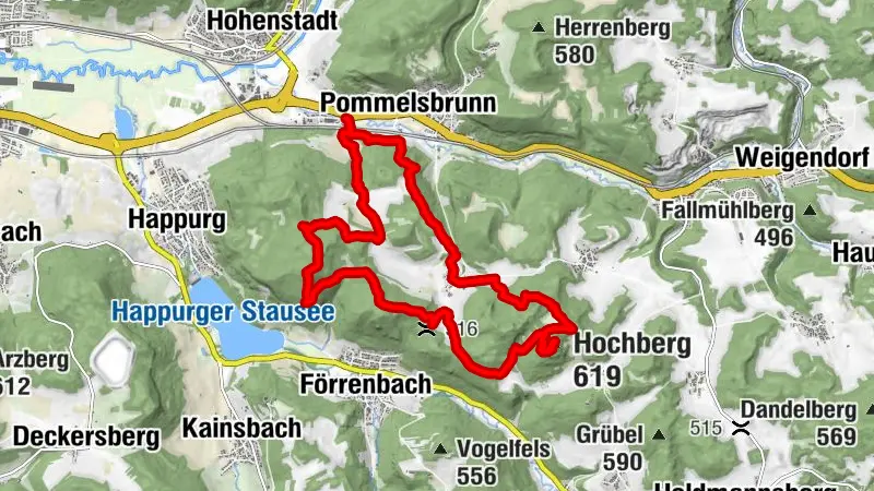 Pommelsbrunn, Houbirg, Hochberg, Mittelfranken/Deutschland