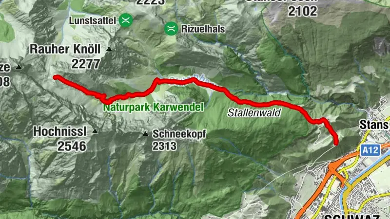 Von Weng bis zur Lamsenjochhütte