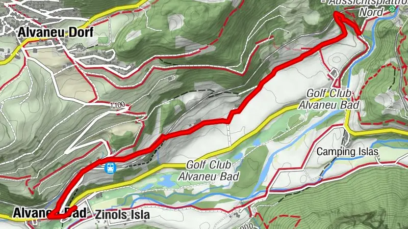 Bad Alvaneu- Hof Farsox- Schmittnertobel (Wasserweg Ansaina Teil1)