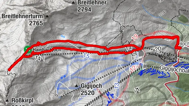 Hainbachjoch zum Sonnenaufgang