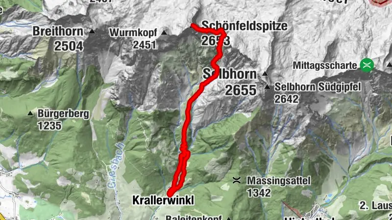 Schönfeldspitze alleine