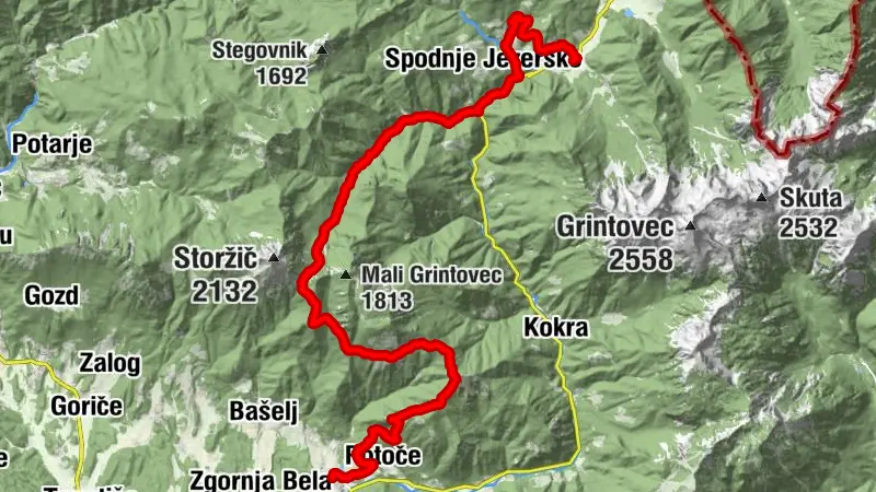 Zgornje Jezersko - Planinski dom na Kališču - Sv. Jakob - Preddvor