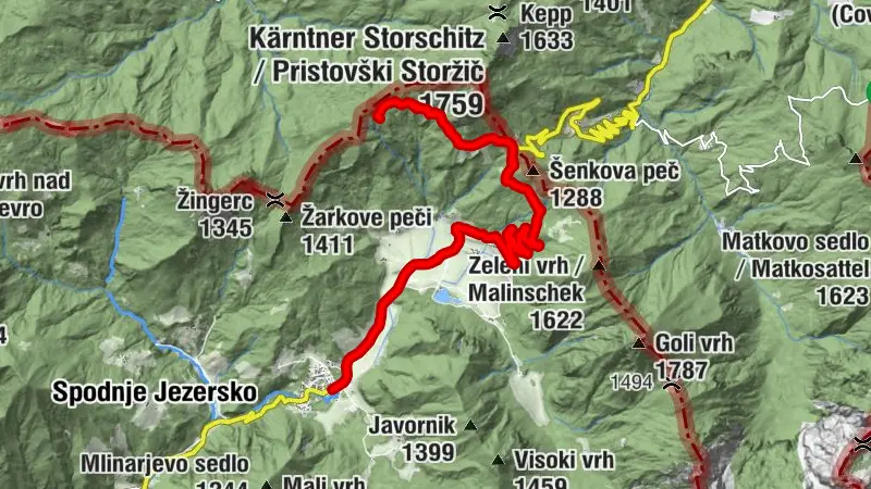 Zgornje Jezersko - Kočna - Rakeževa planina