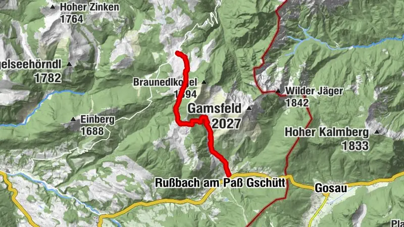 Russbach Rinnbergalm-Moosberg-Postalm