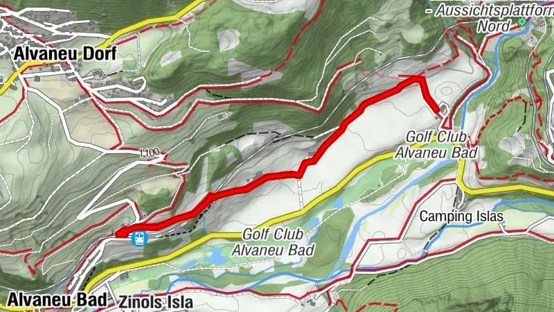 Hof Accola - Hof Farsox - Alvaneu Bahnhof