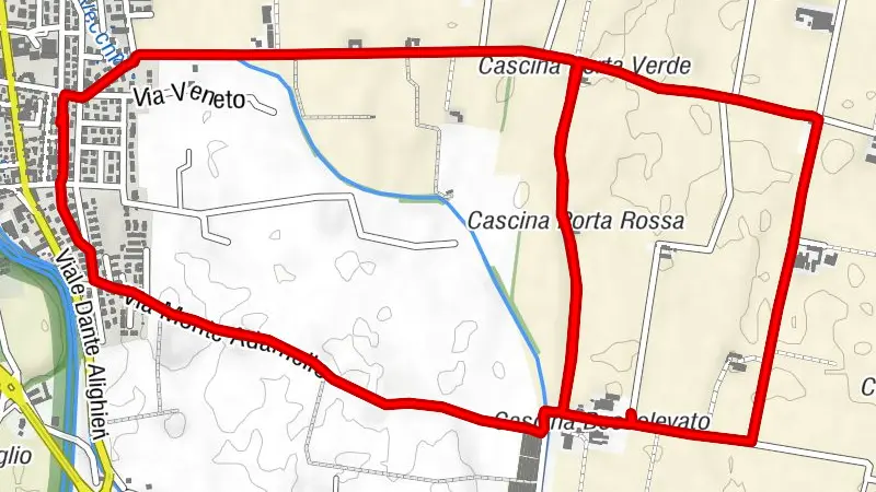 Pontoglio-palazzolo, giro a 8, Lombardia/Italia