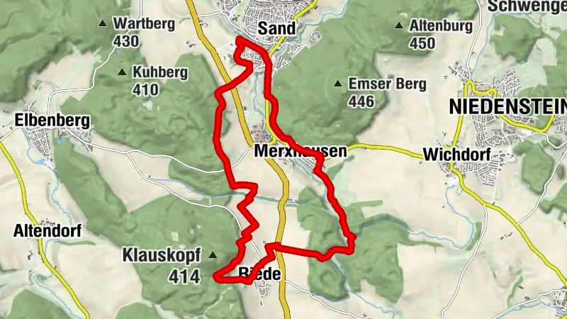 Rundweg von Sand nach Riede und Merxhausen - E7