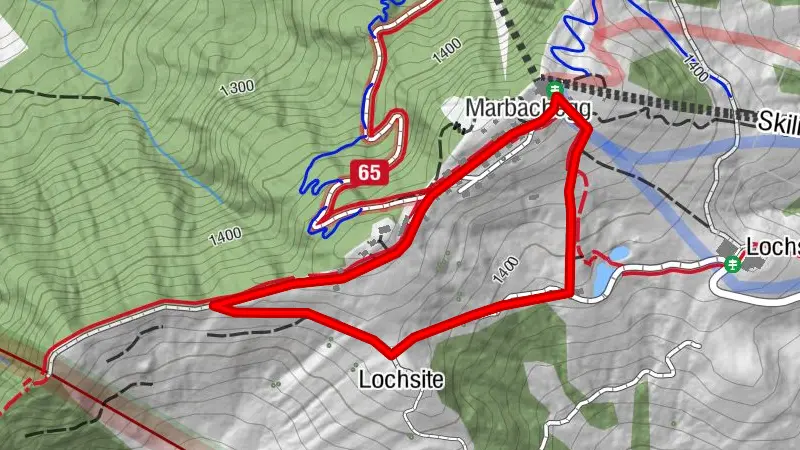 Schneeschuhtrail Rundweg Marbachegg