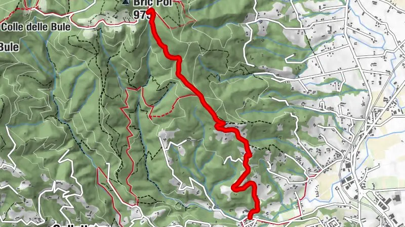 BRICHERASIO Aufstieg zu den Piani di Prarostino