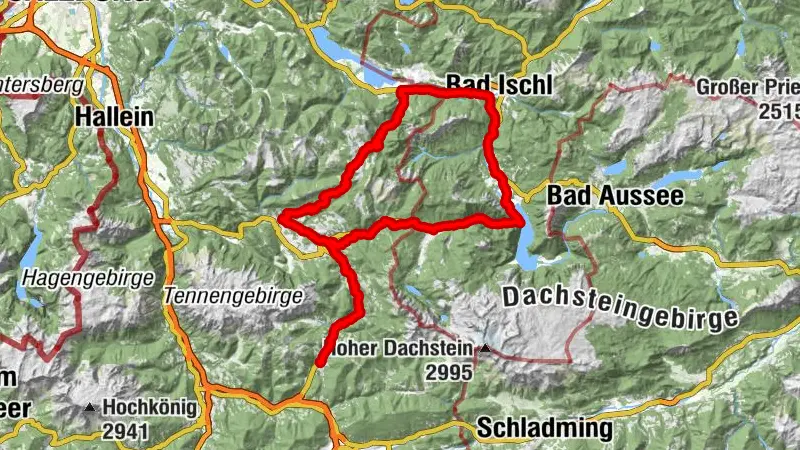 Lammertal Salzkammergut Postalm Rundfahrt