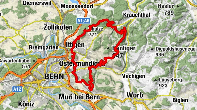 Ostermundigen, rund um den Bantiger, Pro Senectute Tour