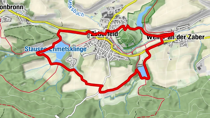 ZA1 - Drei-Seenweg Zaberfeld