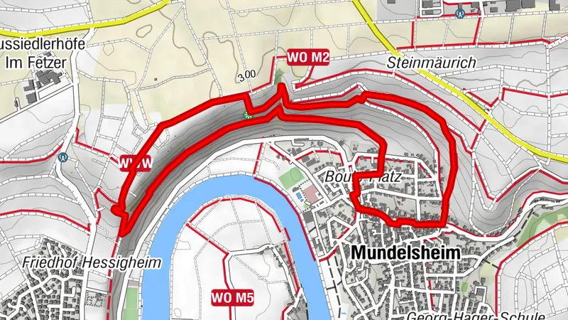 Neckarschleifen-Steillagenrunden: Käsbergrunde Mundelsheim