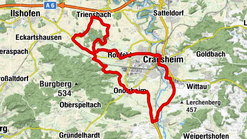 Crailsheimer Radtour – Westliche Stadtteiltour