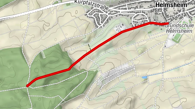 BR10 - Helmsheimer Rundweg zur schönen Aussicht – Verbindungsweg 1