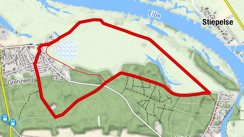 Wanderweg Alt Wendischthun - Bauernsee