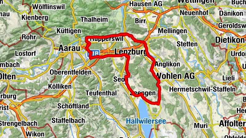 Möriken - Sarmensdorf  Runde 50km