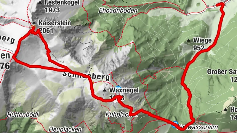 Klosterwappen über Schneebergdörfl - Mieseltal - Baumgartner