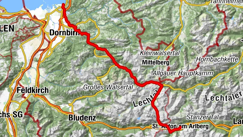 St. Anton - Lech - Bregenzerwald - Bodensee