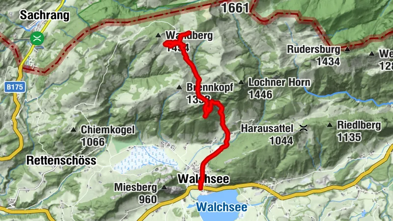 Walchsee - Lochner Wasserfall - Wandberg