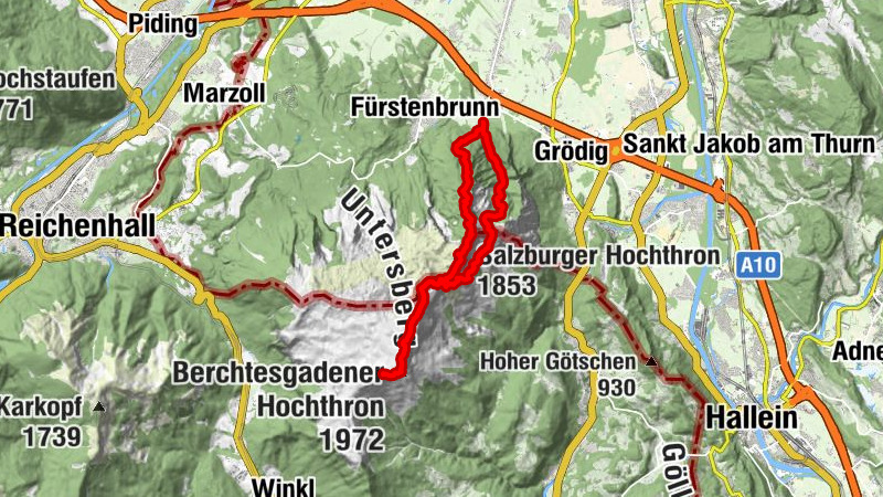 Über den Reitsteig zum Salzburger und Berchtesgadener Hochthron