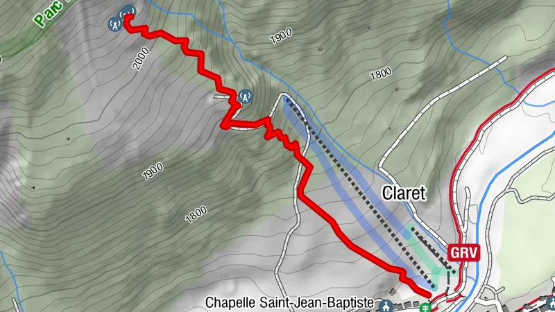 Skitourenroute Le Claret