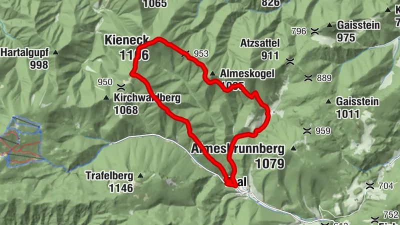 Thal-auf der Lurch-Enzianhütte-Mareschsteig-Thal