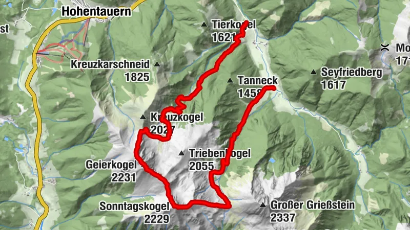 Sonntagskogel, Geierkogel 