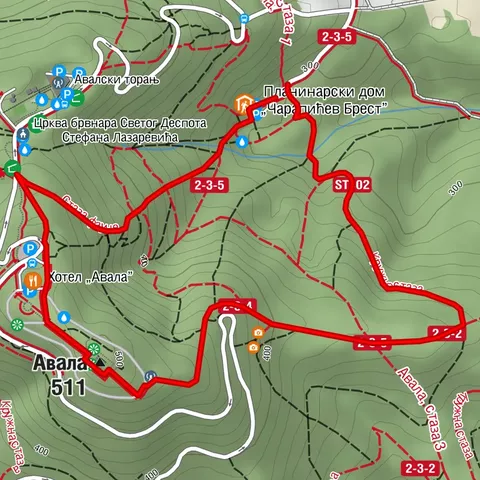 ST402 Avala-Gipfeltour