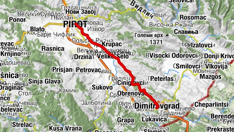 ST423 Pirot - Dimitrovgrad