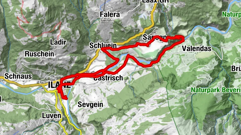 Ilanz - Sagogn - Ilanz
