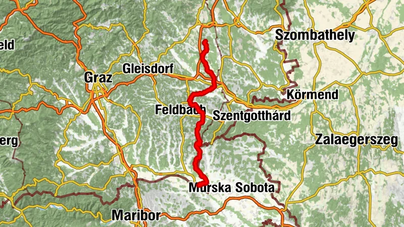 Mariazeller Weg Anbindung von Slowenien über Bad Radkersburg