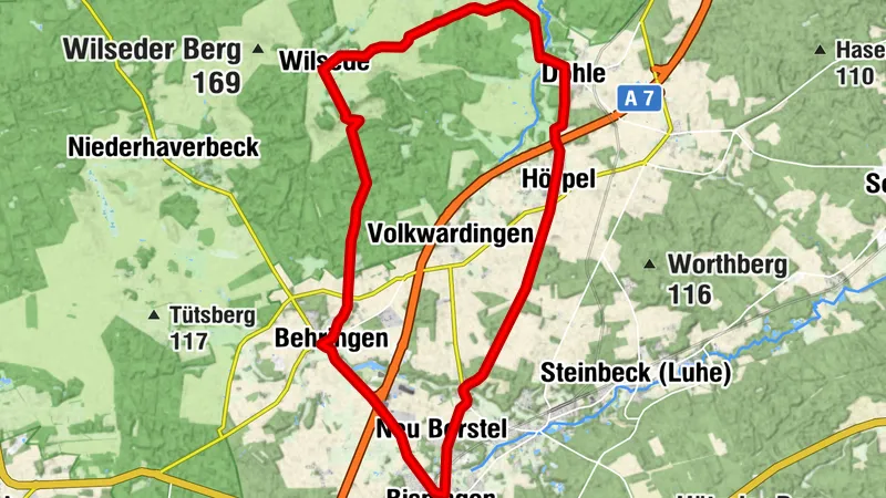 Bispingen: Kleine Heidetour (Radtour 27 km)