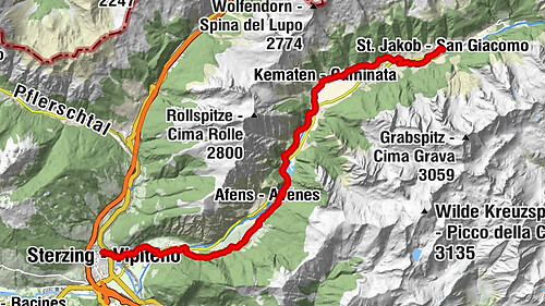 St. Jakob bzw. Kematen im Pfitschtal – Sterzing / Die Alpenüberquerung - Etappe 7