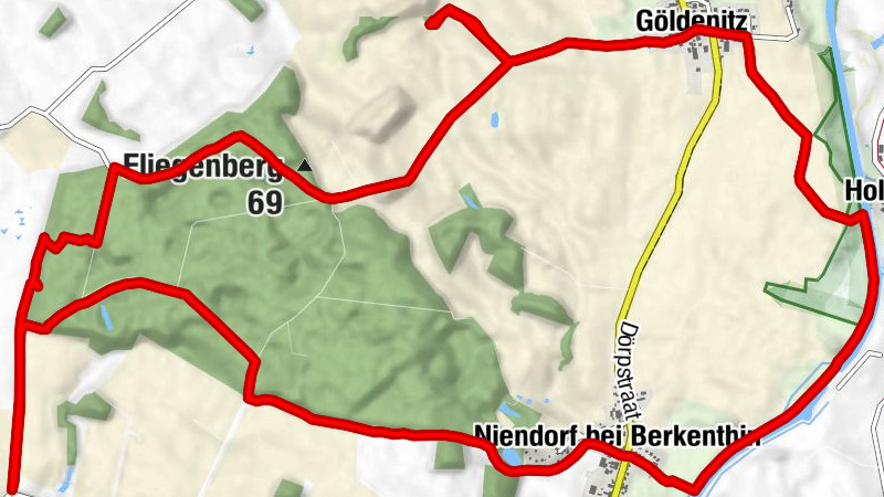 Forst Fliegenberg und Elbe-Lübeck-Kanal