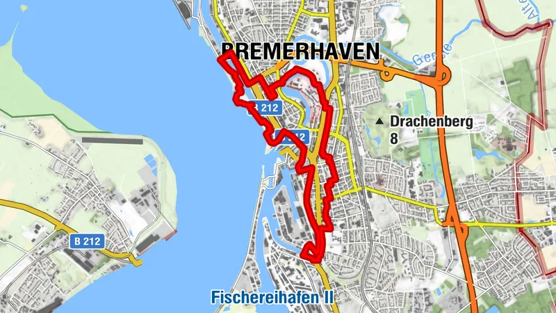 Wanderweg "Marinestadt Bremerhaven" 12km