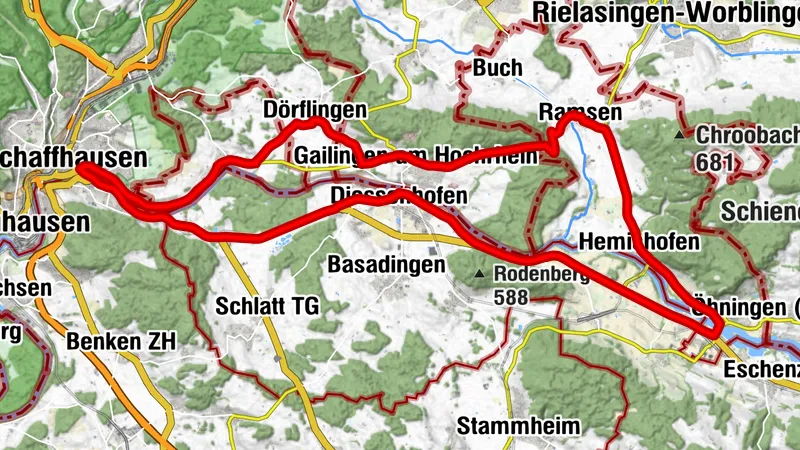 Rennvelo-Rundtour Schaffhausen – Stein am Rhein