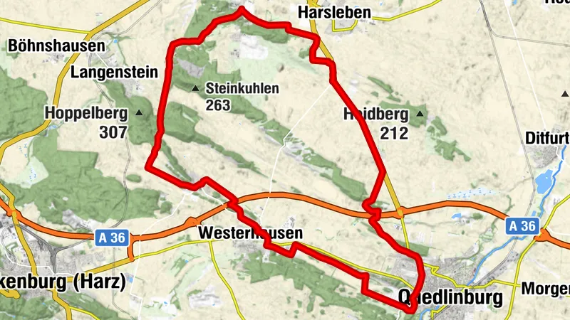 Rundfahrt Quedlinburg - Spiegelsberge - Quedlinburg