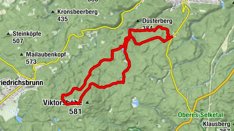 Nordic-Walking Runde (Haferfeld | Gernrode) - Schwarz