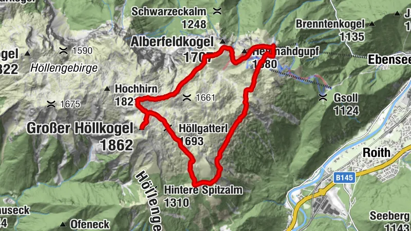 Berggasthof Edelweiss - Totengrabengupf - Großer Höllkogel - Christophorushütte